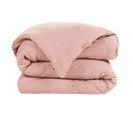 Housse De Couette 200x200cm Gaze De Coton Rose Pêche - Ourea