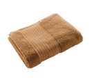 Serviette De Douche 70x130cm En Coton Bio Coloris Camel - Emma