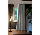 Rideau Thermique Occultant 140x280cm Coloris Gris Clair - Keeper