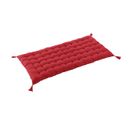 Matelas De Sol Avec Pompons 60x120cm Coton Coloris Cerise - Sophie