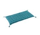 Matelas De Sol Avec Pompons 60x120cm Coton Coloris Paon - Sophie