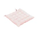 Coussin De Chaise Matelassé 38x38cm Coton Coloris Pivoine - Sophie