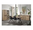 Ensemble Complet Buffet 3 Portes Et Table 170 Cm Aspect Bois - Marco