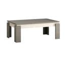 Table Basse Décor Bois Gris Veiné Et Beige - Gondor