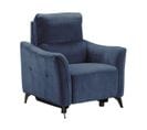 Fauteuil Electrique Tissu Waterproof Bleu - Burgos