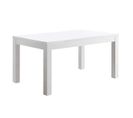 Table Rectangulaire 160x90cm Laquée Blanc Brillant - Deyton