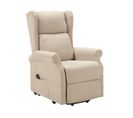 Fauteuil Relax Releveur Electrique Tissu Ivoire - Andora