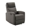 Fauteuil Relax Electrique Tissu Gris Foncé - Lerida