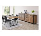 Ensemble Table 200cm + Buffet 3 Portes 3 Tiroirs - Kora