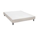 Sommier Tapissier Démontable 140x190cm 2x20 Lattes Gris Lin - Tapikit