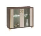 Buffet 2 Portes Avec LEDs Coloris Argile Et Bronze - Creamy