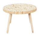 Table Basse Ronde Avec Plateau En Rondins De Bois - Frej