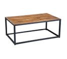 Table Basse Rectangulaire Plateau Bois Et Pied Acier - Bosque