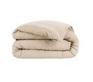 Housse De Couette 200x200cm Flanelle De Coton Coloris Sable - Hedda