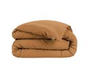 Housse De Couette 200x200cm Flanelle De Coton Coloris Camel - Hedda