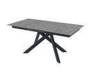 Table Céramique Extensible Grise Marbrée 170-214 Cm Ottawa