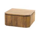 Table De Chevet Murale En Bois De Manguier Motif Baguette 1 Tiroir Delhi