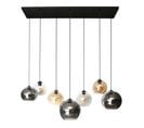 Suspension Globe 7 Lampes Multicolores Nova