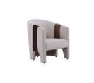 Fauteuil En Velours Tara - Beige