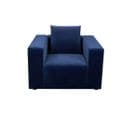 Fauteuil En Velours Kalia - Bleu