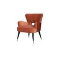 Fauteuil En Velours Jak - Orange