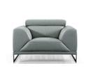 Fauteuil Cuir Design Havana Gris