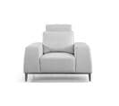 Fauteuil Cuir Avec Dossier Avance-recul Loolak Blanc