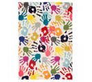 Tapis Enfant 80x150 Rectangle Tissé Multicolore Handi