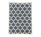 Tapis Salon 120x170 Tissé Gris Rectangle Motif Géométrique Af1 Style