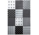 Tapis Enfant 240x340 Tissé Gris Motif Géométrique Flag Start