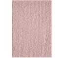 Tapis Shaggy 60x110 Rectangle Tissé Rose Clair Motif Uni Sg Loca