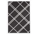 Tapis Exterieur 200x290 Ex1 Dobli Reversible Noir, Ecru