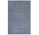 Tapis Enfant 120x170 Rectangle Tissé Bleu Et Crème Anjeam