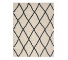 Tapis Berbère 200x280 Tissé Motif Ethnic Benyle à Crème