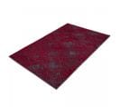 Tapis Entrée 115x180 Tissé Rouge Et Gris Rectangle Motif Faux Uni Tereminde