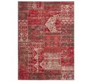 Tapis Grand Salon 270x370 Tissé Rouge Rectangle Motif Ethnique Af1 Patwork