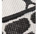 Tapis Exterieur 160x230 Ex1 Dor Reversible Noir, Blanc