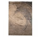 Tapis Chambre 160x230 Tissé Marron Clair Et Foncé Rectangle Motif Abstrait Binba