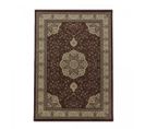 Tapis Orient 300x400 Rectangle Rouge Et Beige Tissé Motif Traditionnel Tibricab