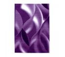 Tapis De Couloir 80x300 Tissé Motif Géométrique Supur Violet Clair Et Violet Foncé