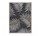 Tapis Chambre 120x170 Tissé Gris Rectangle Motif Floral Camar