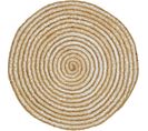 Tapis Jute 80x80 Rond Jute Rug Blanc