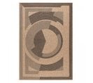 Tapis Rond 120x170 Jute Art 7 Beige, Noir