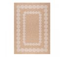 Tapis Extérieur 60x180 Tissé Kilim Beige Et Blanc Jute Art 8