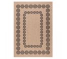 Tapis Exterieur 120x170 Jute Art 8 Beige, Noir