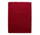 Tapis Poils Longs Shaggy 200x290 Rectangle Tissé Rouge Motif Uni Uni C