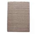 Tapis Poils Longs Shaggy 80x150 Rectangle Tissé Beige Motif Uni Uni L