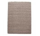 Tapis Poils Longs Shaggy 140x200 Rectangle Tissé Beige Motif Uni Uni L