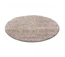 Tapis Shaggy 80x80 Rond Uni L Beige