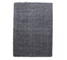 Tapis Poils Longs Shaggy 80x250 Rectangle Tissé Gris Motif Uni Uni L